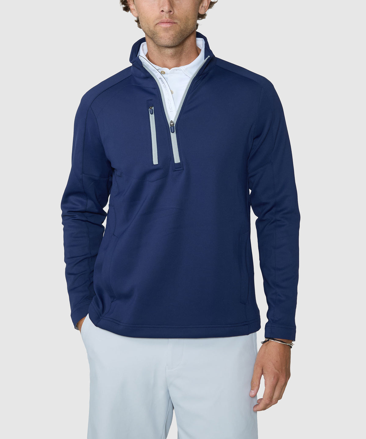 Zero Restriction Z500 Quarter-Zip - Navy, Men's Big & Tall