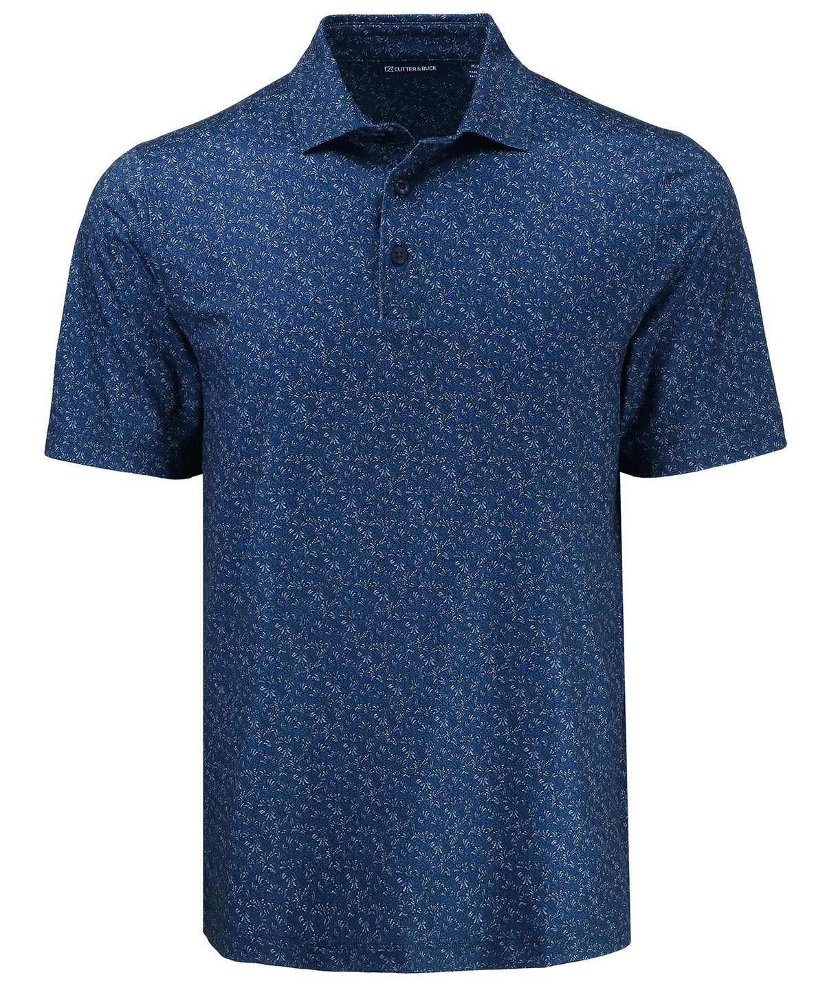 Cutter & Buck Short Sleeve Pike Recycled Fern Print Polo, Men's Big & Tall