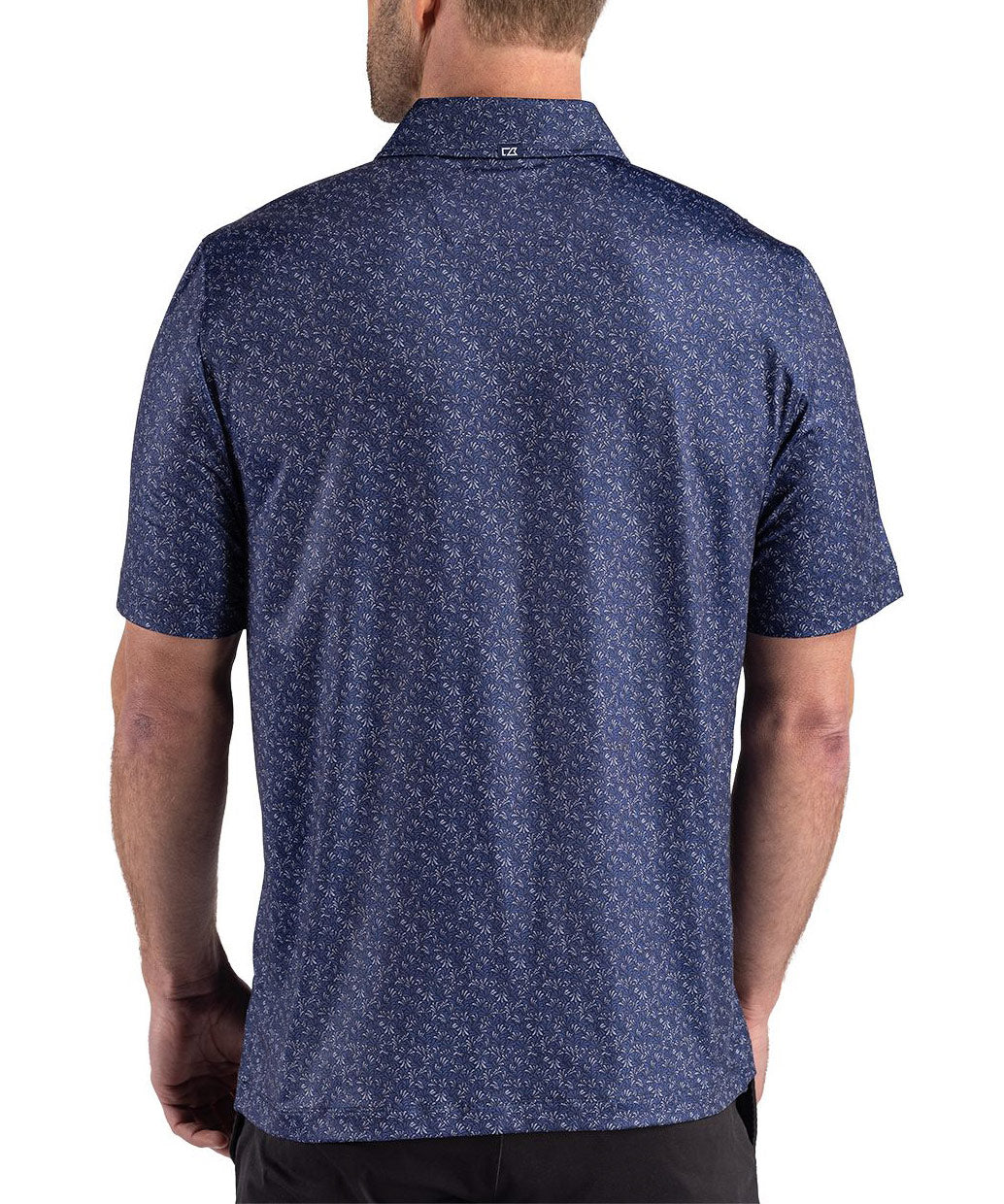 Cutter & Buck Short Sleeve Pike Recycled Fern Print Polo, Men's Big & Tall