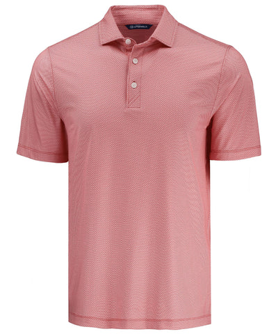 Cutter & Buck Short Sleeve Pike Recycled Lattice Print Polo, Men's Big & Tall