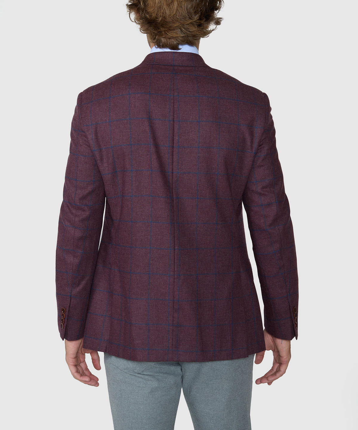 Westport Black Two Button Windowpane Sport Coat, Men's Big & Tall
