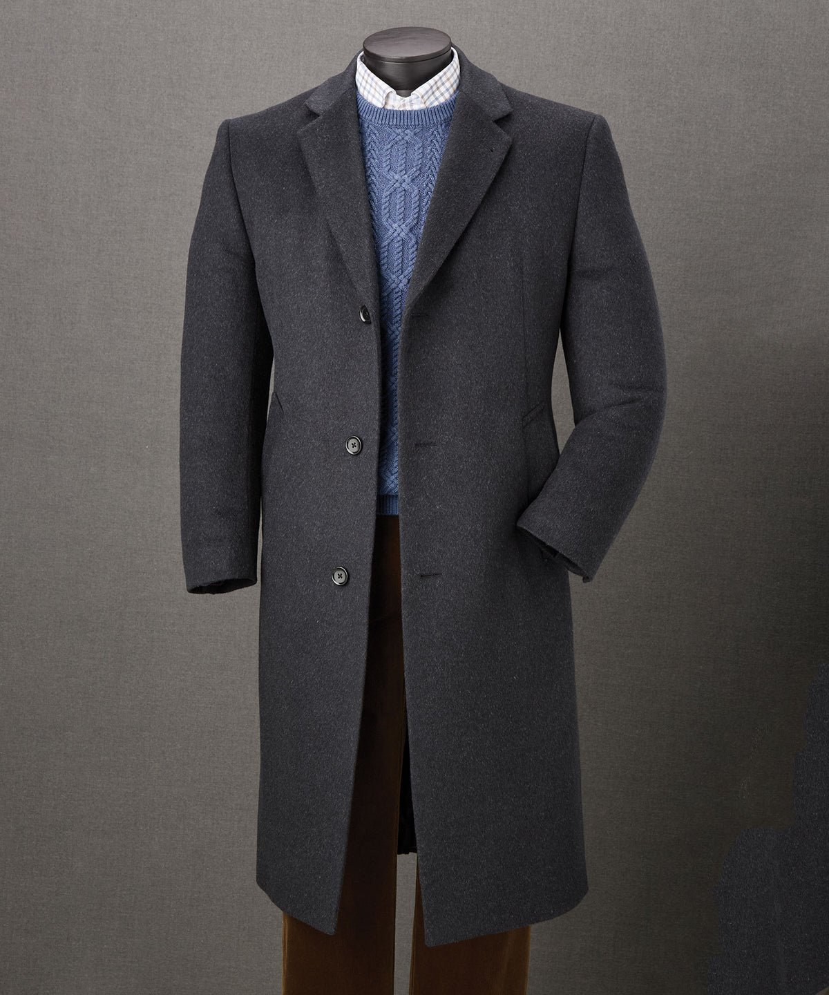 Westport 1989 Cashmere Blend Top Coat, Men's Big & Tall