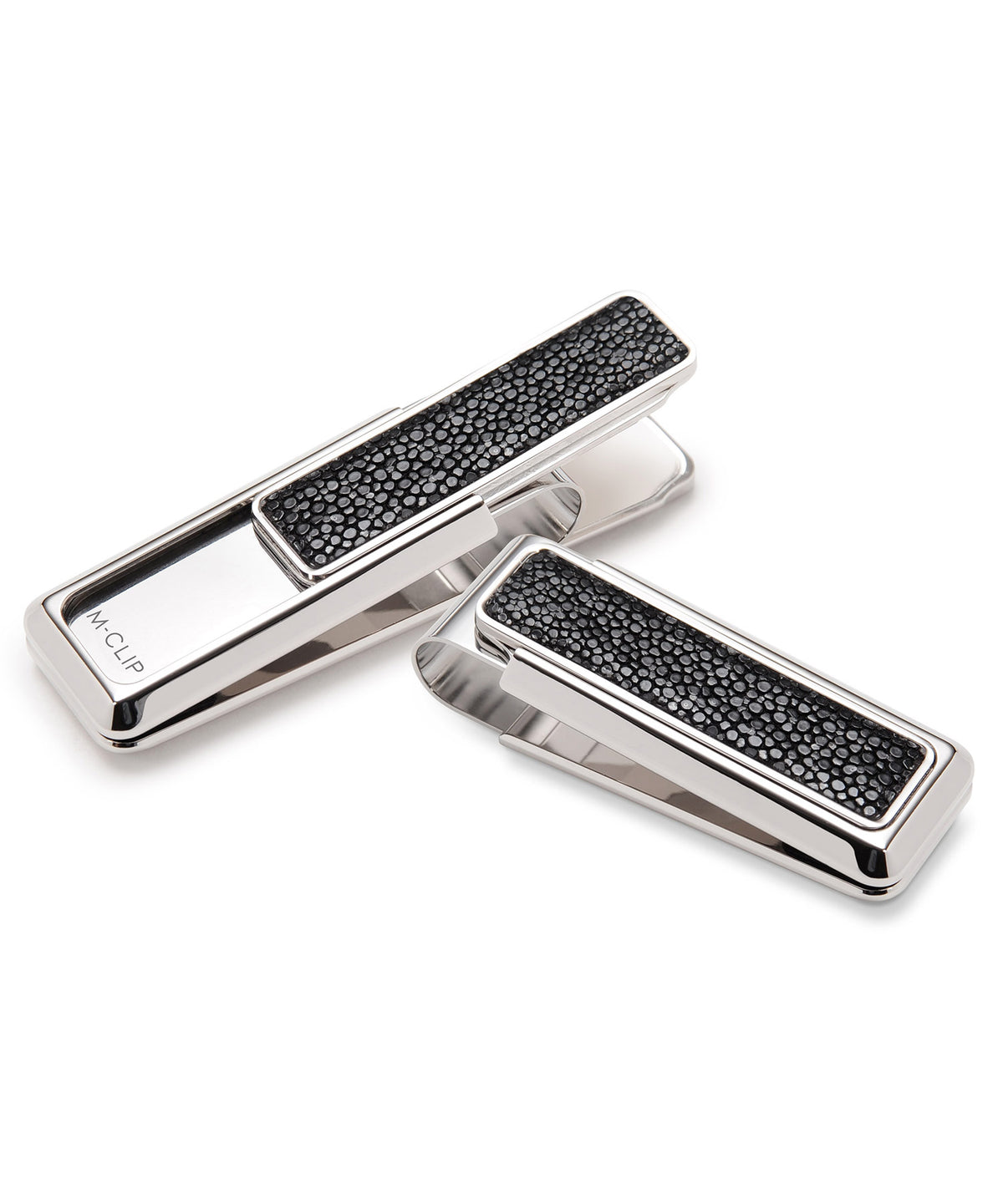 M-Clip Stainless Steel with Rhodium Stingray Money Clip