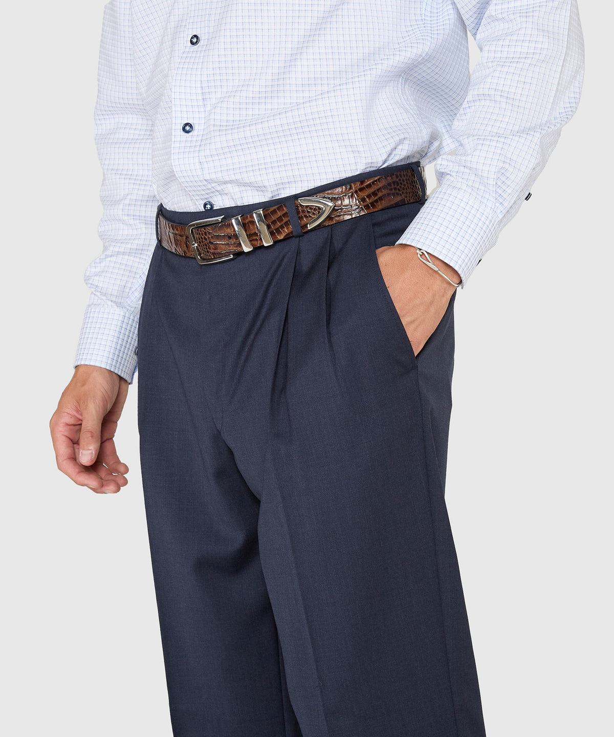 Ballin Pleated Gabardine Trousers, Men's Big & Tall