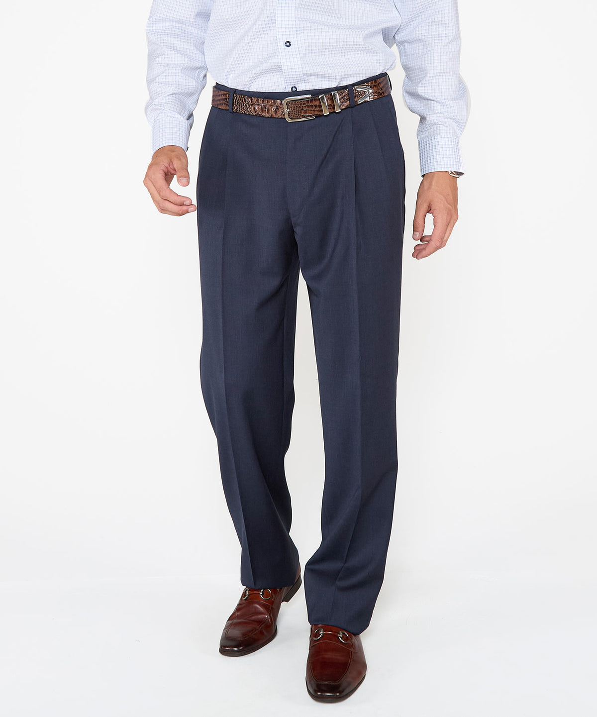 Ballin Pleated Gabardine Trousers, Men's Big & Tall
