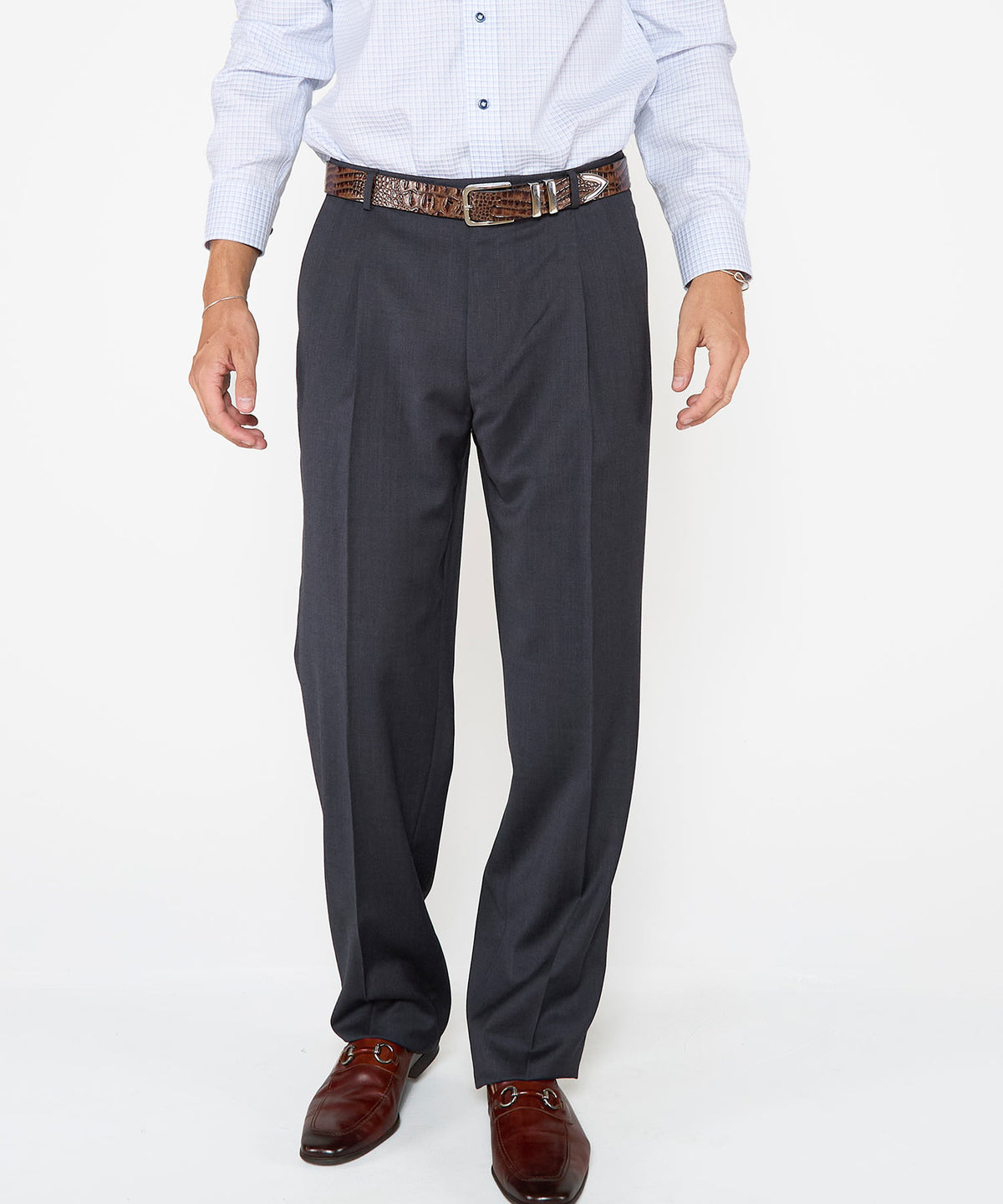 Ballin Pleated Gabardine Trousers, Men's Big & Tall