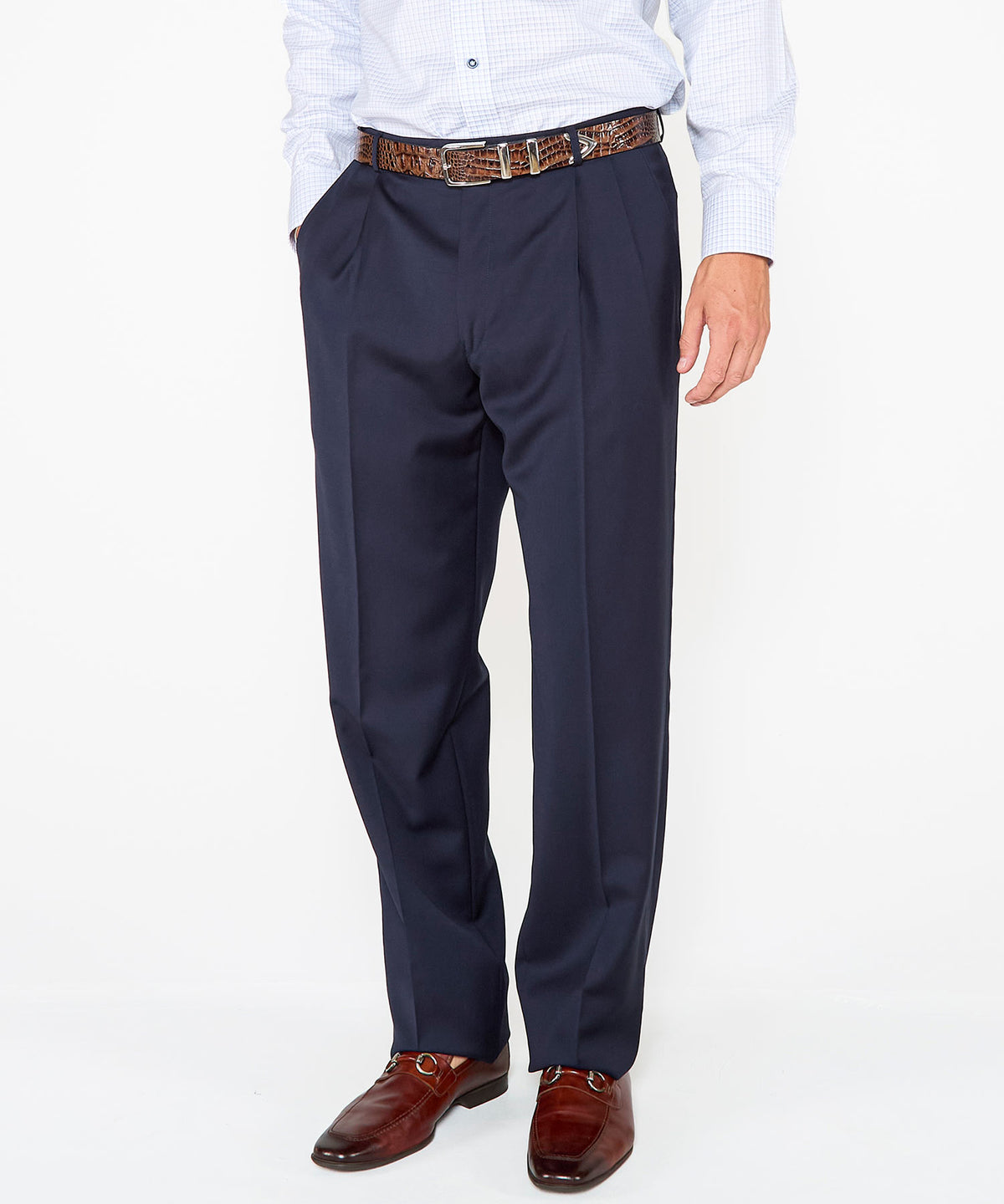 Ballin Pleated Gabardine Trousers, Men's Big & Tall