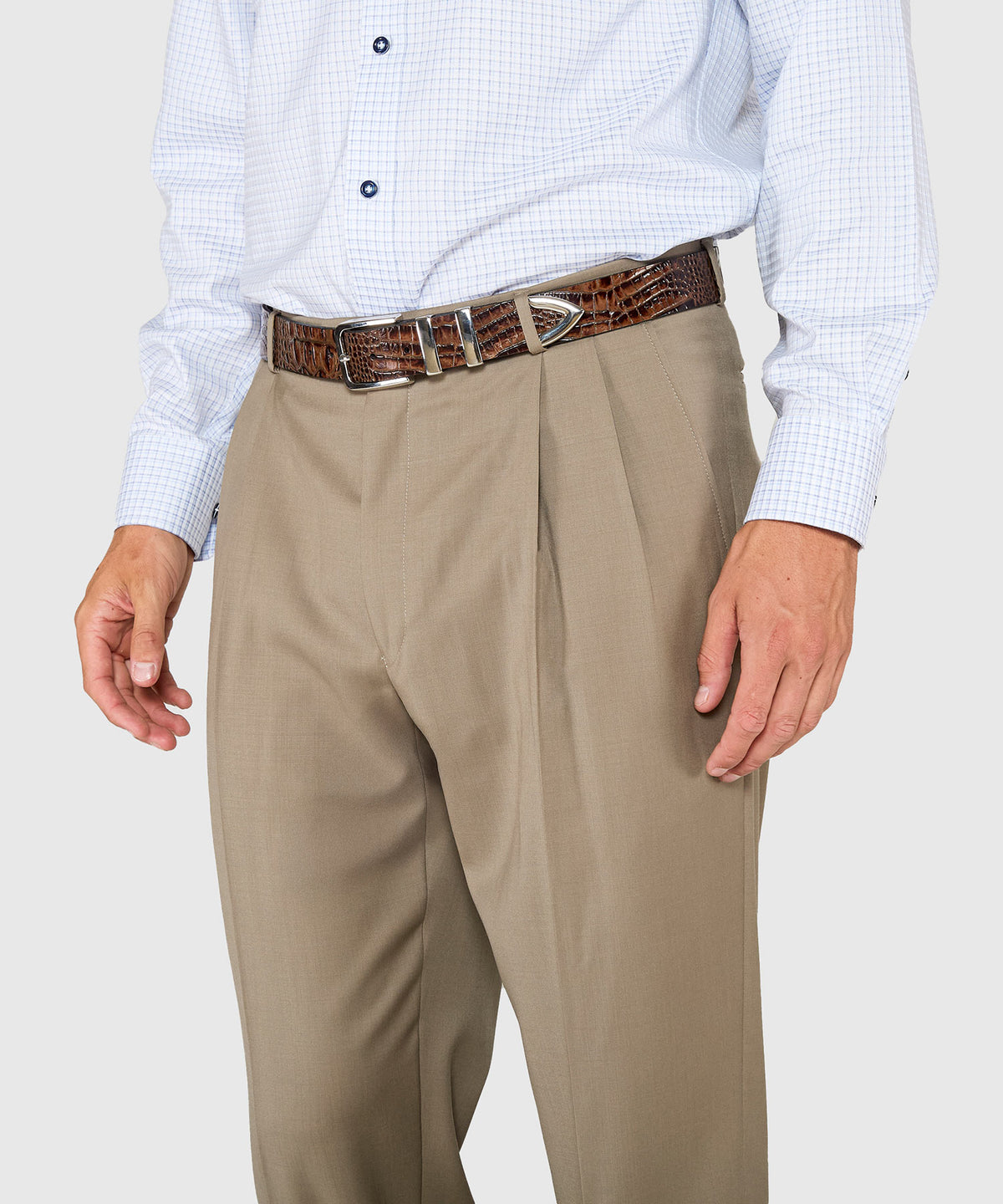 Ballin Pleated Gabardine Trousers, Men's Big & Tall