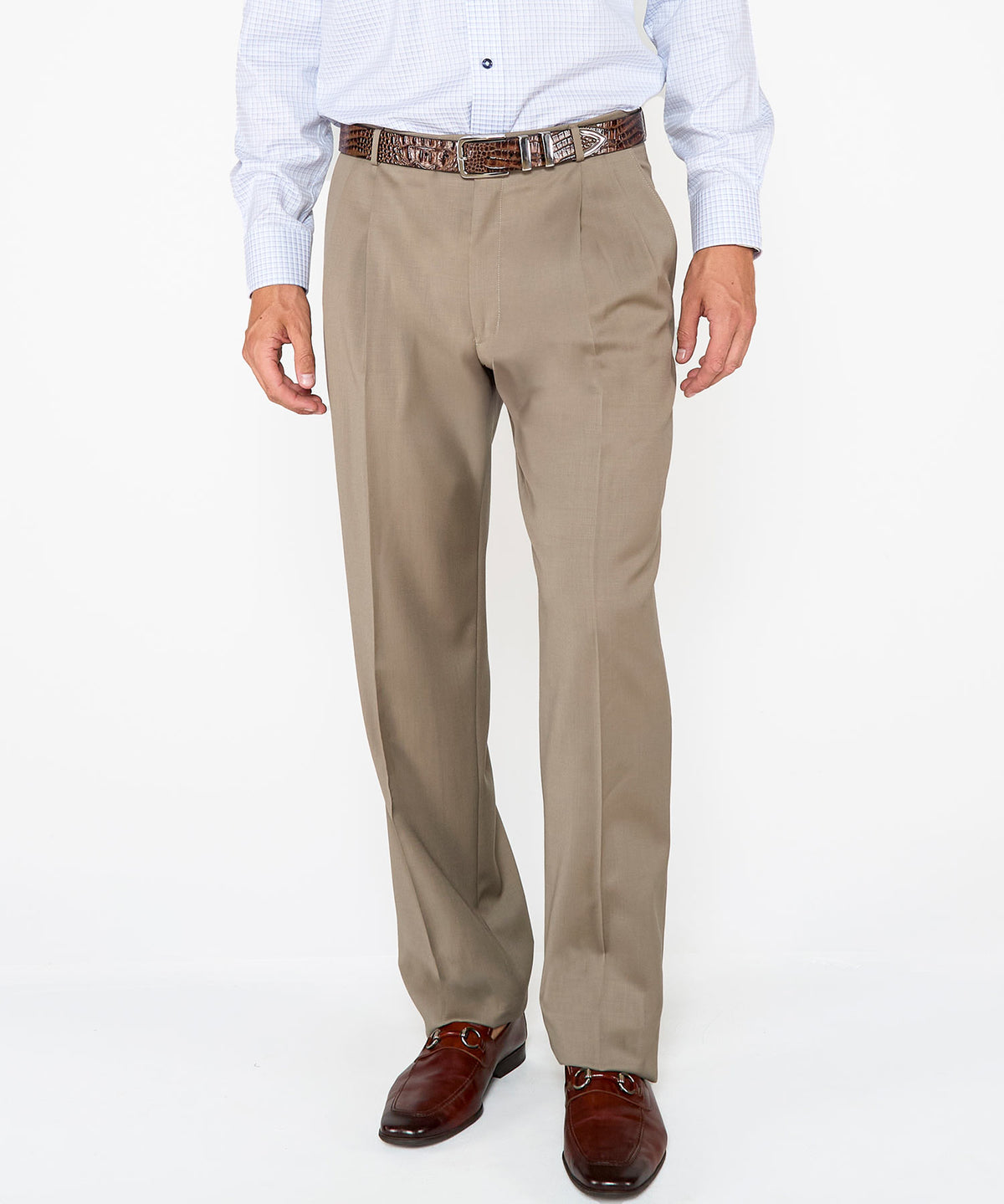 Ballin Pleated Gabardine Trousers, Men's Big & Tall