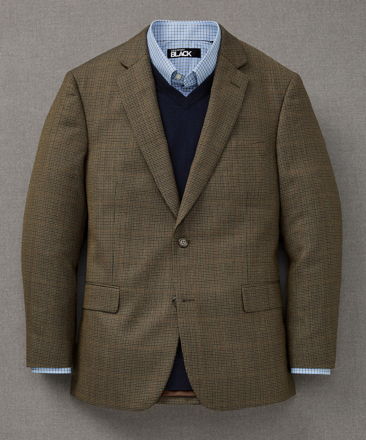 Westport 1989 Two-Button Houndstooth Sport Coat, Men's Big & Tall