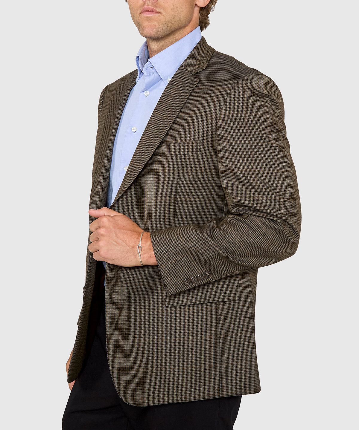 Westport 1989 Two-Button Houndstooth Sport Coat, Men's Big & Tall