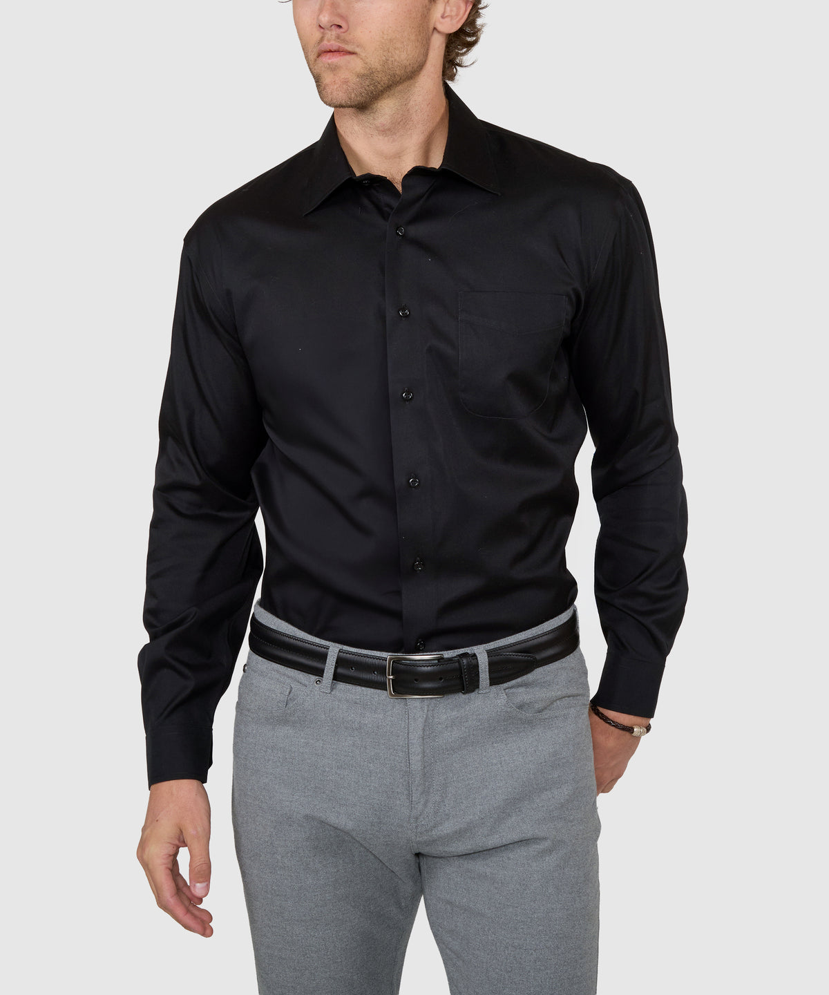 Wilkes & Riley Poplin Spread Collar Dress Shirt, Men's Big & Tall