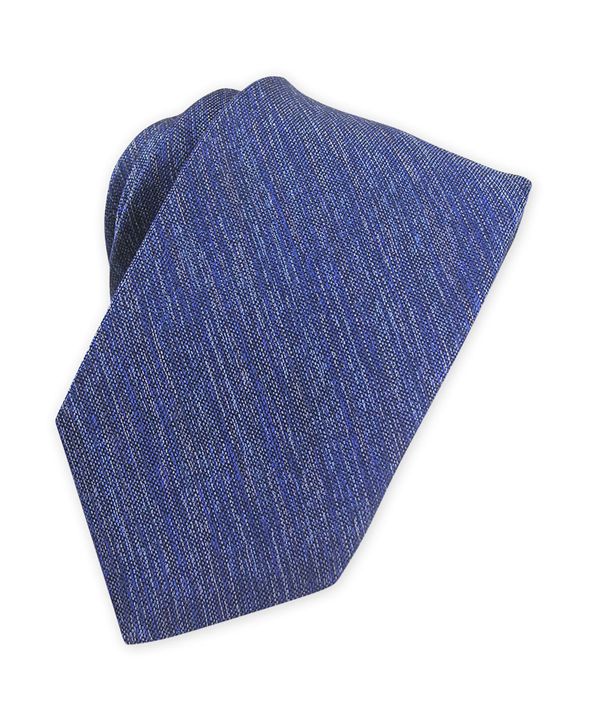 Westport Black Solid Woven Melange Tie, Men's Big & Tall