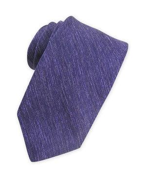 Cravate mélangée tissée unie noire Westport