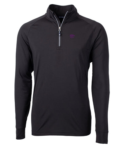 Cutter & Buck Kansas State Wildcats Long Sleeve Quarter-Zip Pullover, Men's Big & Tall
