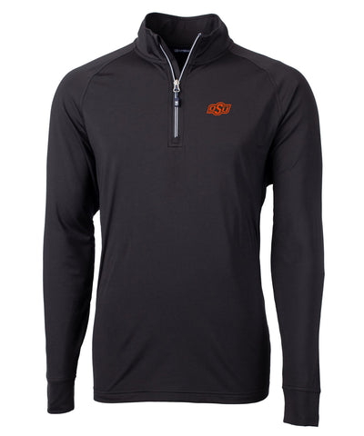 Cutter & Buck Oklahoma State Cowboys Long Sleeve Quarter-Zip Pullover, Men's Big & Tall