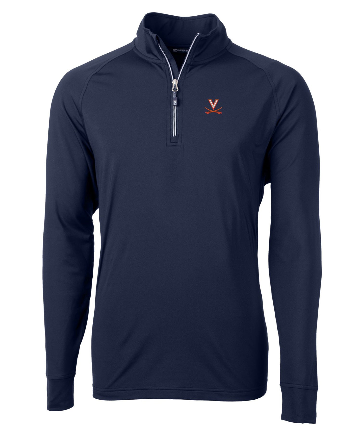 Cutter & Buck University of Virginia Cavaliers Long Sleeve Quarter-Zip Pullover, Men's Big & Tall
