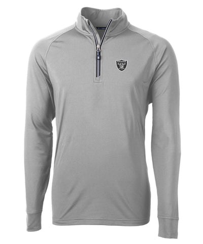 Cutter & Buck Las Vegas Raiders Long Sleeve Quarter-Zip Pullover, Men's Big & Tall
