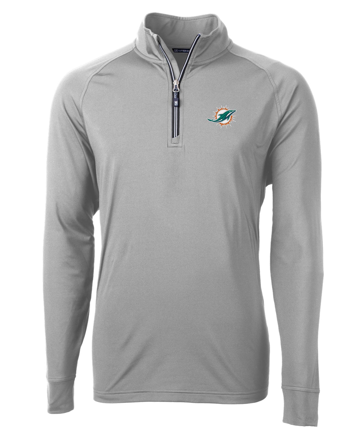 Cutter & Buck Miami Dolphins Long Sleeve Quarter-Zip Pullover, Men's Big & Tall