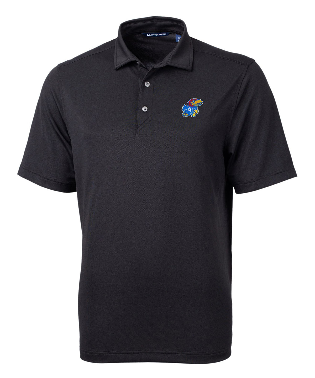 Cutter & Buck University of Kansas Jayhawks Short Sleeve Polo Knit Shirt, Men's Big & Tall