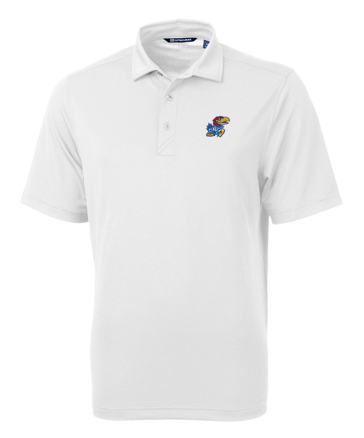 Cutter & Buck University of Kansas Jayhawks Short Sleeve Polo Knit Shirt, Men's Big & Tall