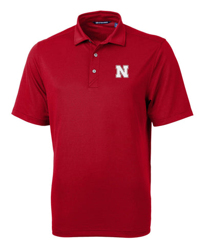 Cutter & Buck University of Nebraska Cornhuskers Short Sleeve Polo Knit Shirt, Men's Big & Tall