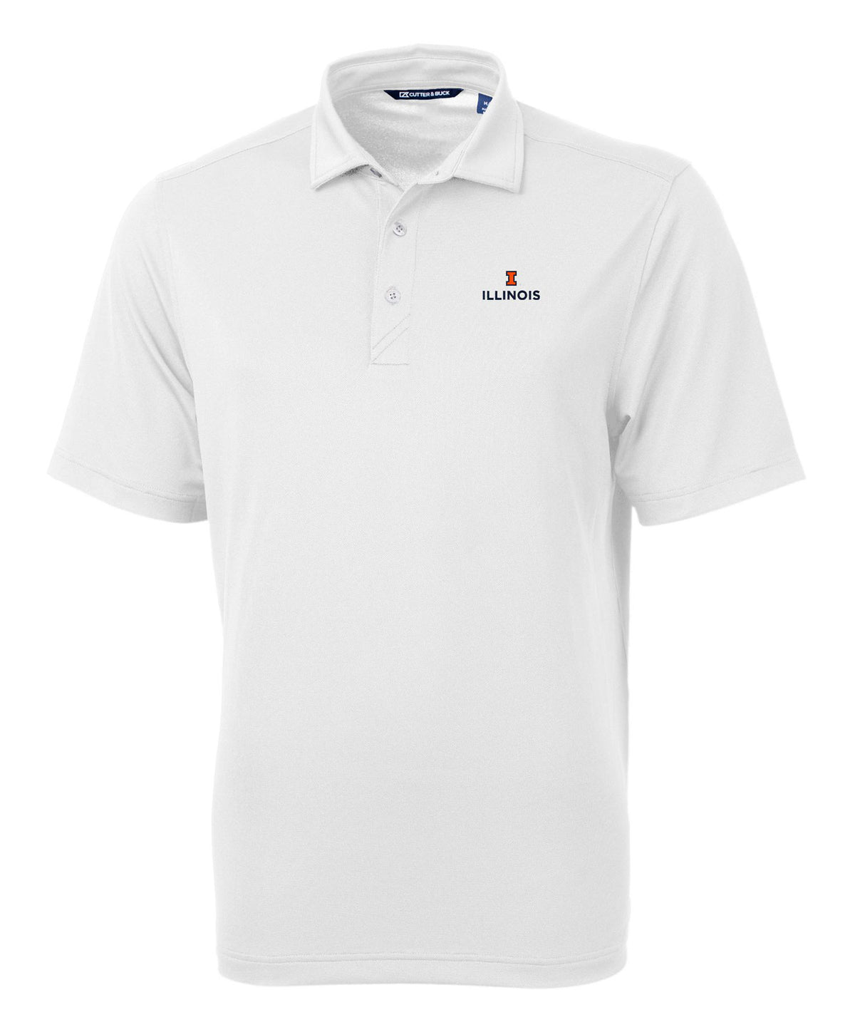 Cutter & Buck University of Illinois Urbana-Champaign Fighting Illini Short Sleeve Polo Knit Shirt, Men's Big & Tall