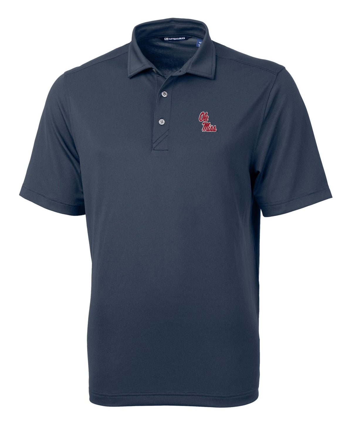 Cutter & Buck University of Mississippi 'Ole Miss' Rebels Short Sleeve Polo Knit Shirt, Men's Big & Tall