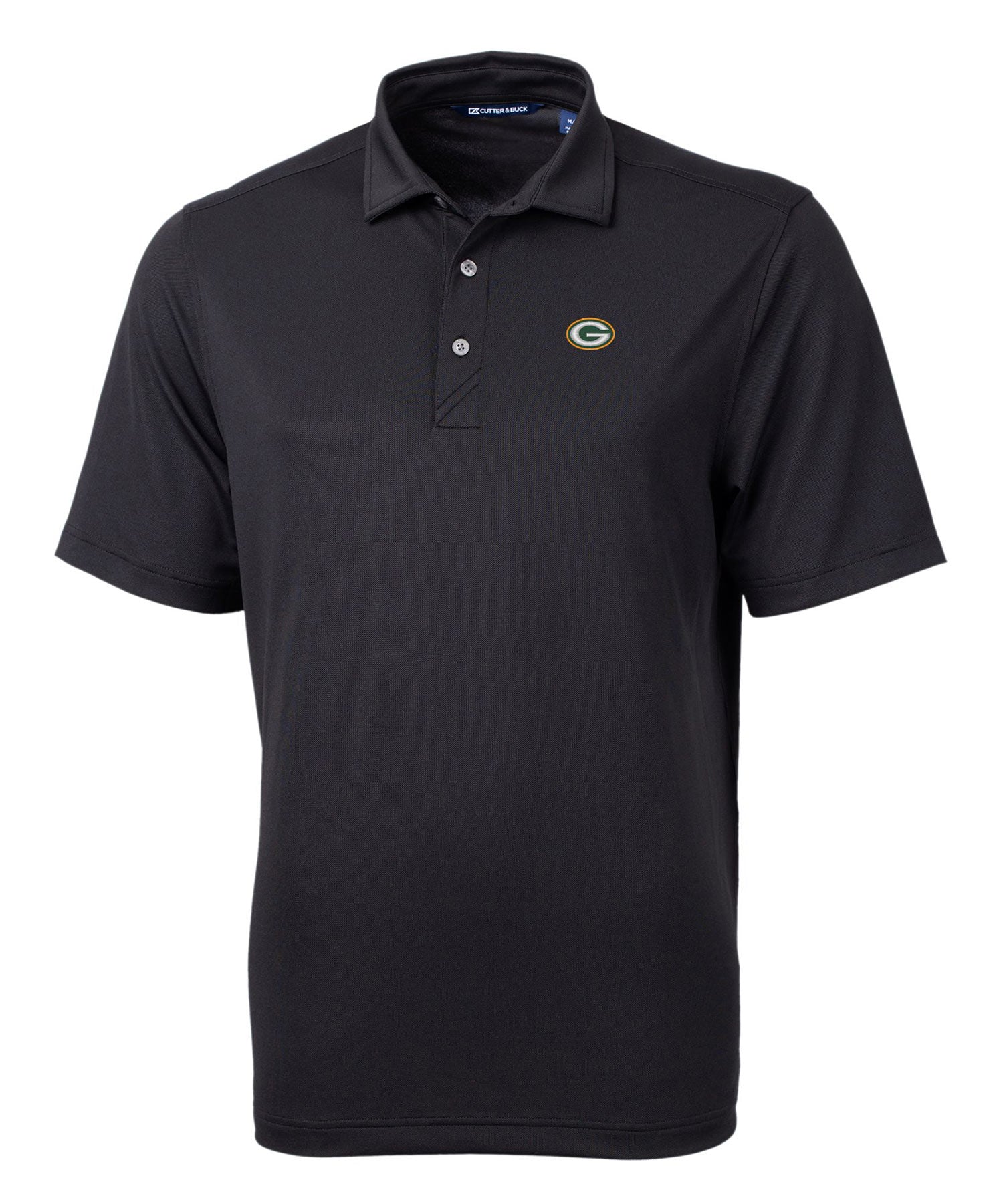 Men's Cutter & Buck Gray Packers Big Tall Virtue Eco Pique Recycled Polo Size: 5XB