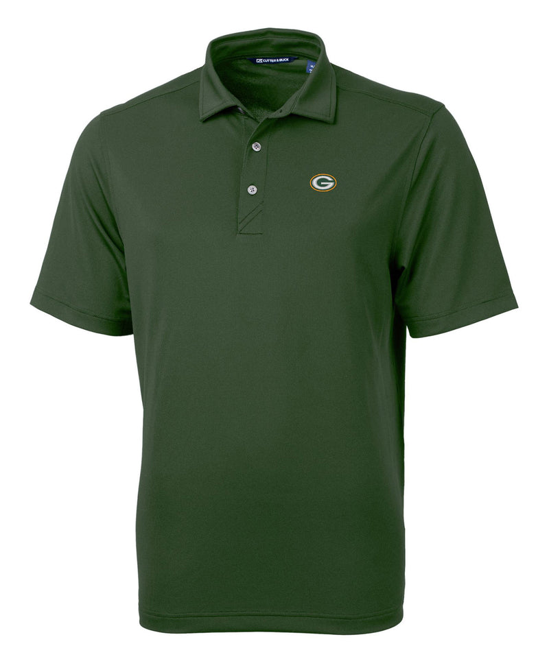 Men's Cutter & Buck Gray Green Bay Packers Big & Tall Virtue Eco Pique Recycled Polo, Size: 5XB
