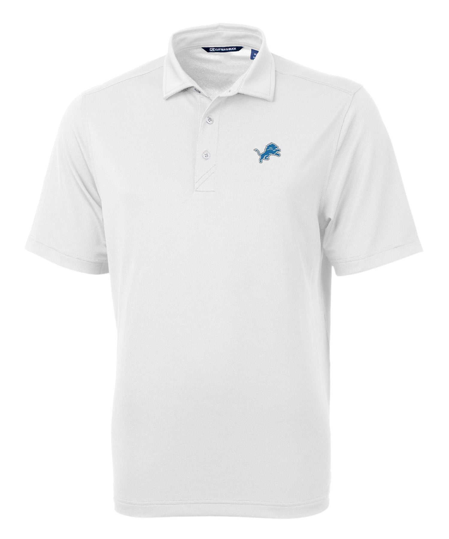 Cutter & Buck Detroit Lions Short Sleeve Polo Knit Shirt, Men's Big & Tall