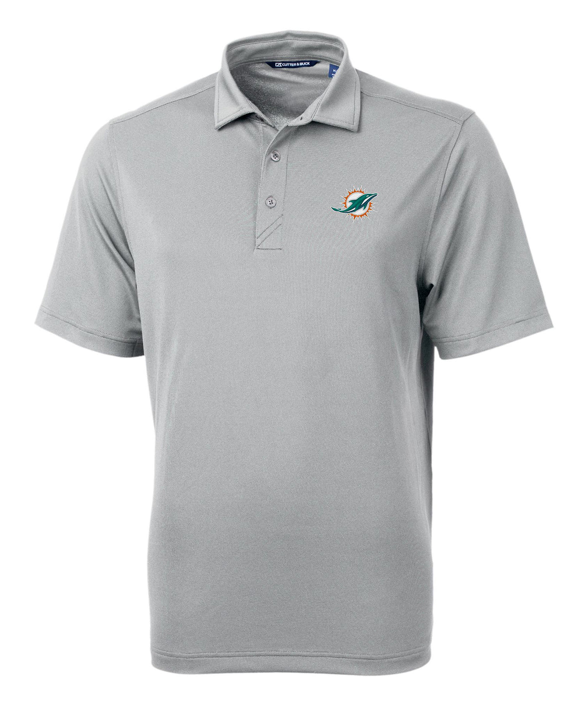 Cutter & Buck Miami Dolphins Short Sleeve Polo Knit Shirt, Men's Big & Tall