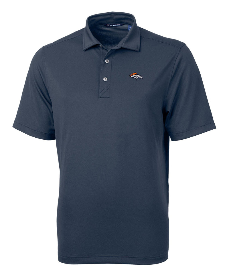 Men's Cutter & Buck Gray Denver Broncos Big & Tall Virtue Eco Pique Recycled Polo, Size: 1XB