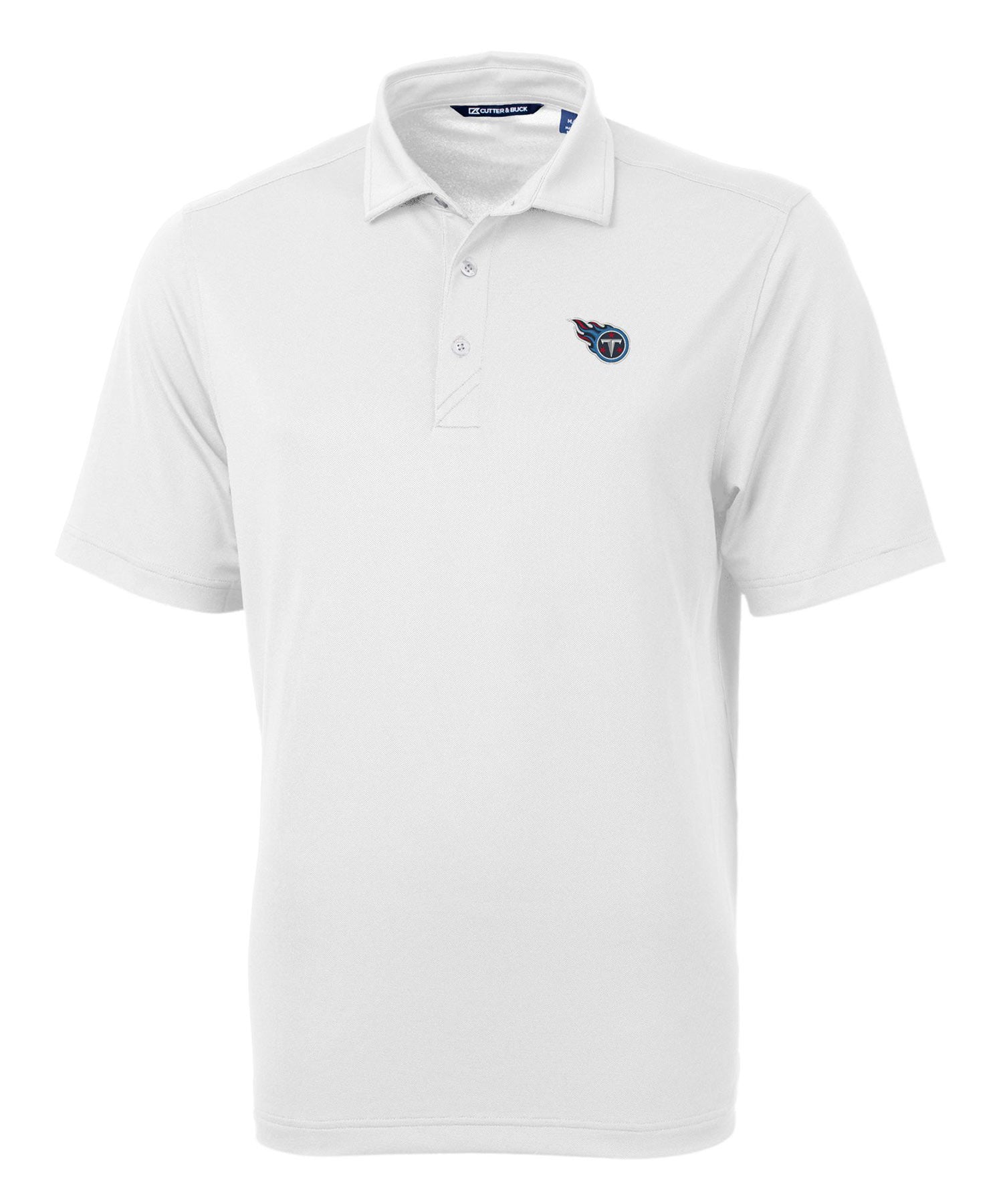Men s Cutter Buck Navy Tennessee Titans Big Tall Virtue Eco Pique Recycled Polo Size LT Blue