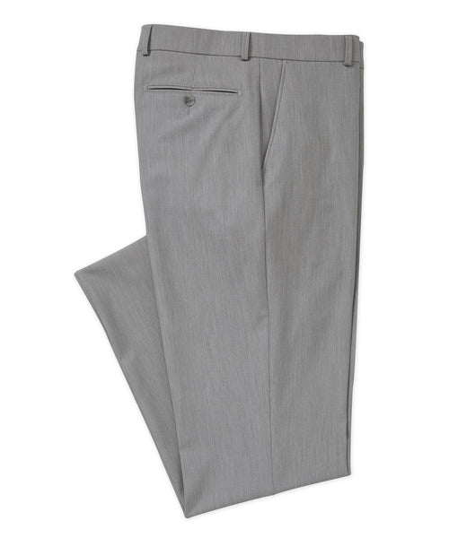 Big & Tall Westport Black Flat Front Stretch Gabardine Pant