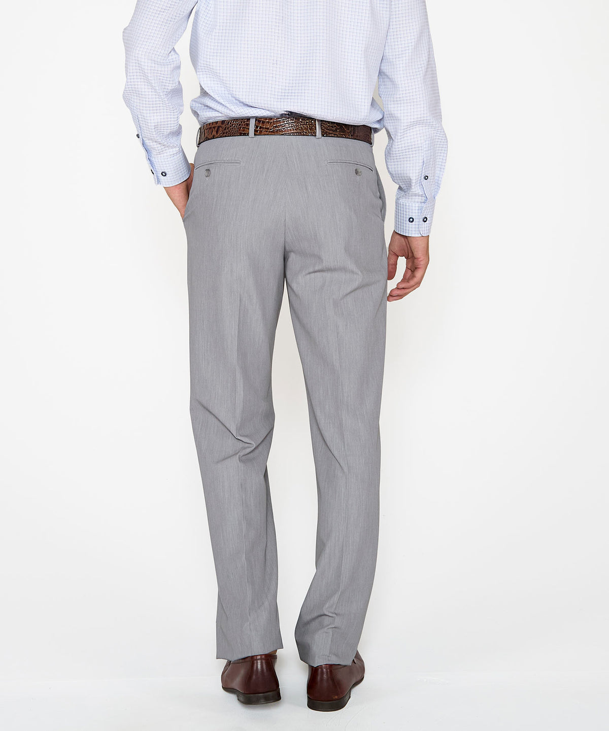 Westport Black Flat Front Performance Stretch Gabardine Pant, Men's Big & Tall