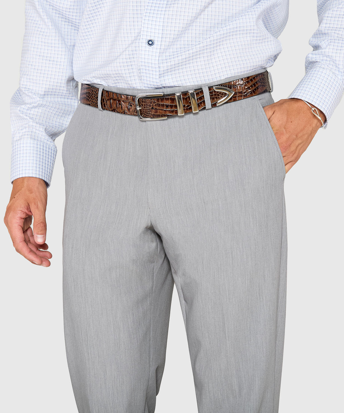 Westport Black Flat Front Performance Stretch Gabardine Pant, Men's Big & Tall