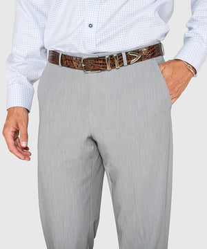 Westport Black Flat Front Performance Stretch Gabardine Pant