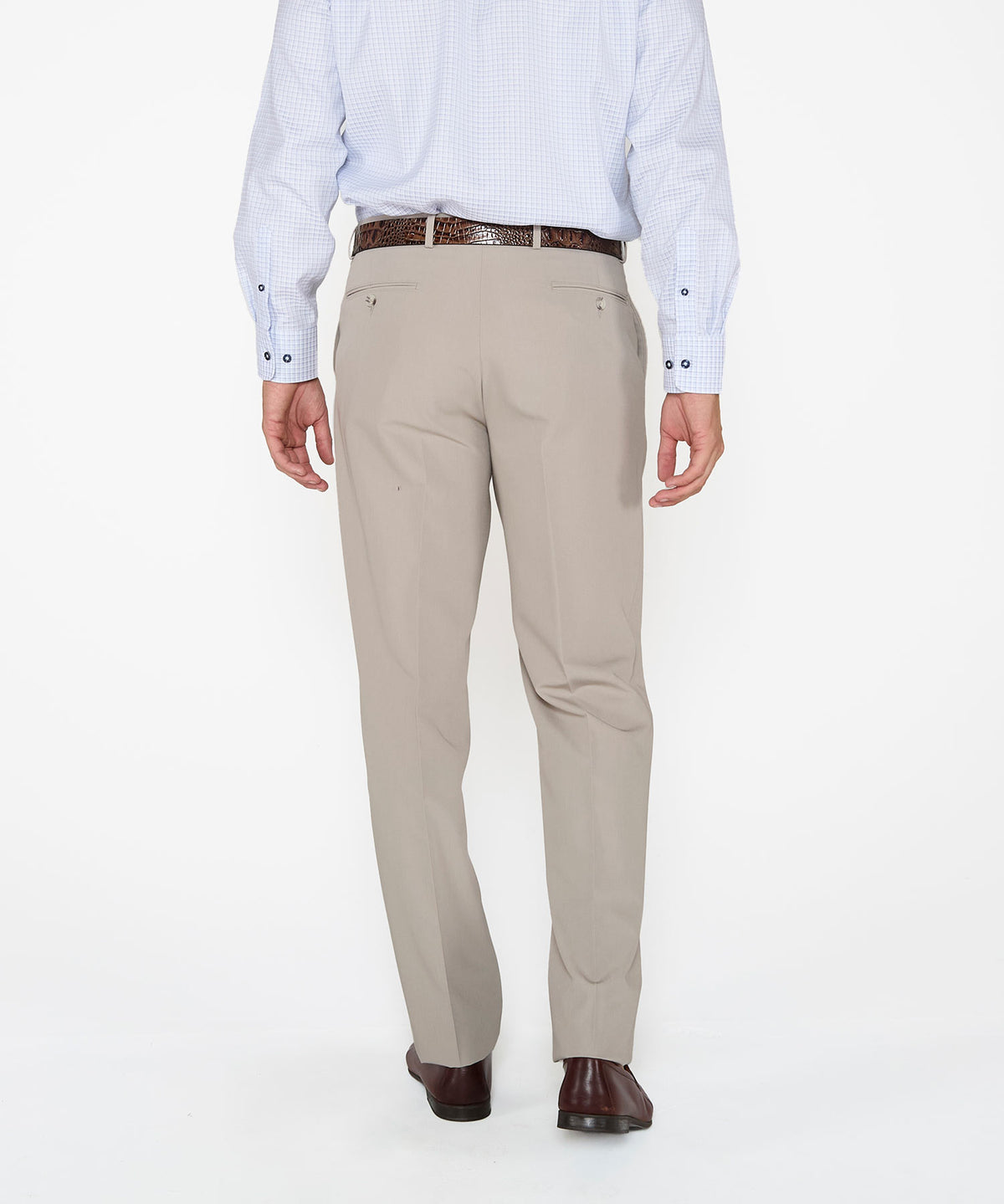 Westport Black Flat Front Performance Stretch Gabardine Pant, Men's Big & Tall