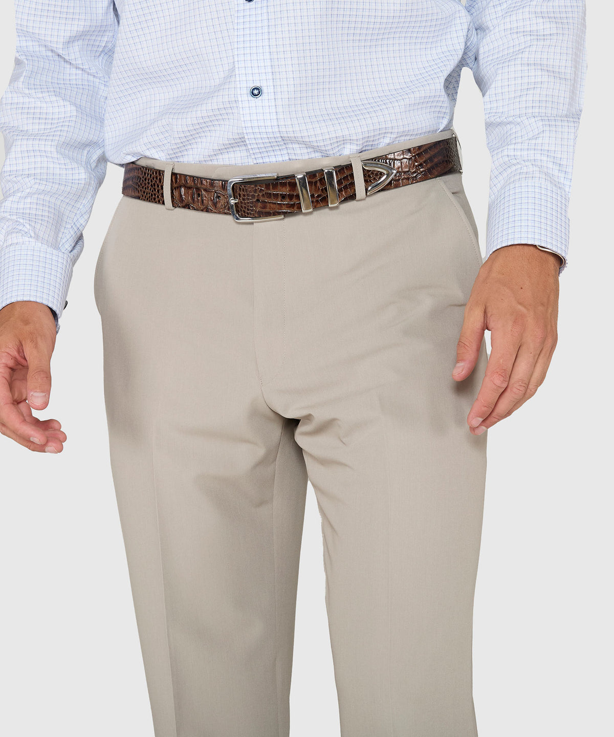 Westport Black Flat Front Performance Stretch Gabardine Pant, Men's Big & Tall