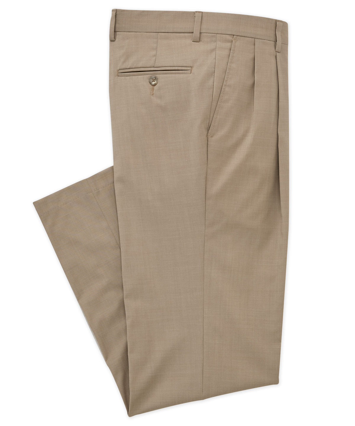 Westport 1989 Solid Gabardine Pleated Pants, Men's Big & Tall