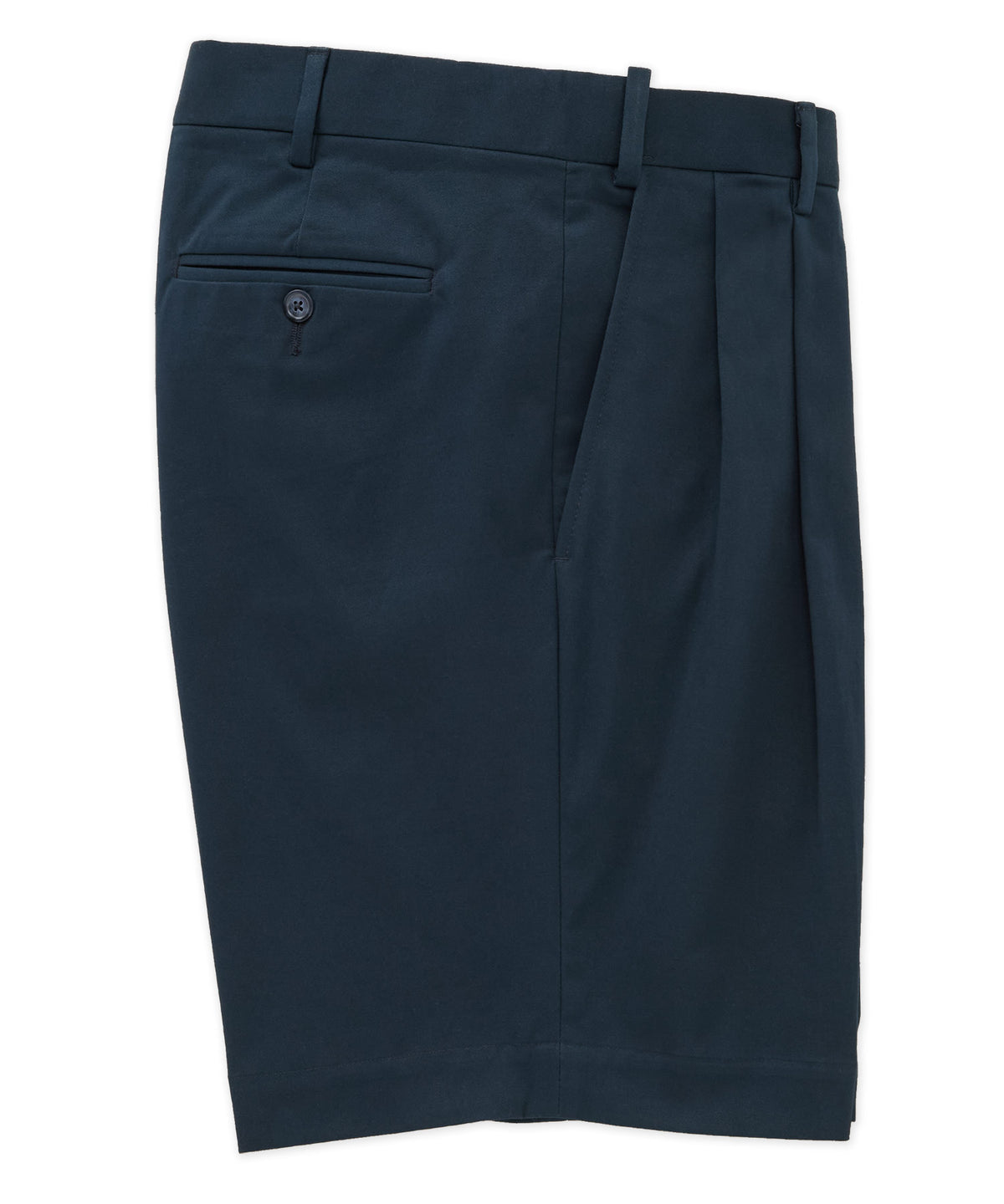 Westport 1989 Solid Stretch Cotton Pleated Shorts, Men's Big & Tall