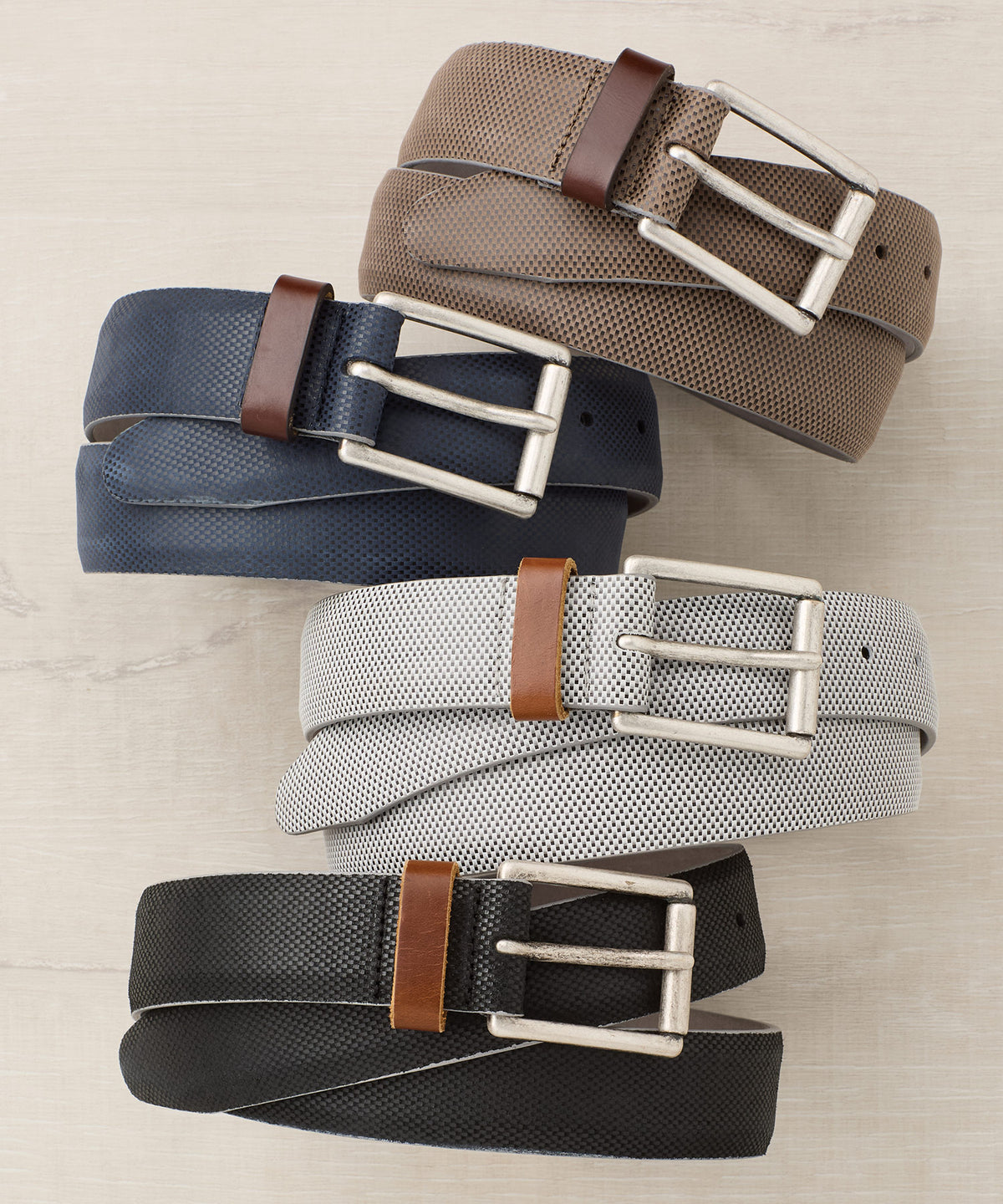 Westport Lifestyle 35mm Pindot Carbon Belt, Men's Big & Tall