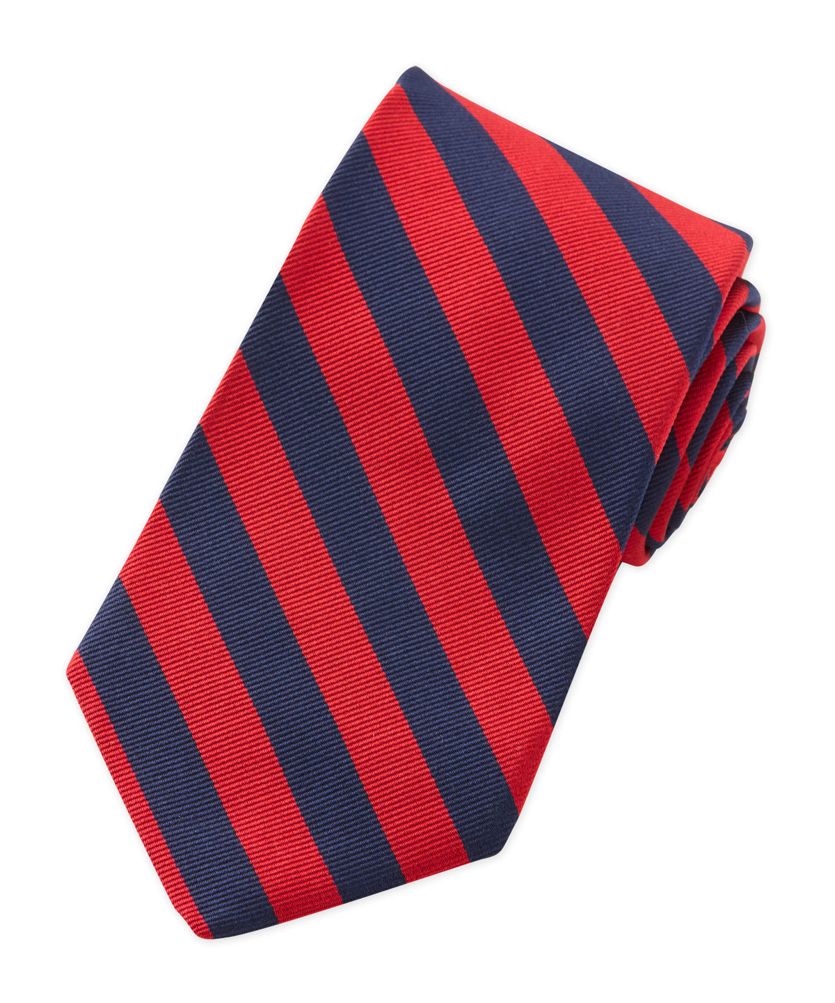 Westport Black Silk Repp Stripe Tie, Men's Big & Tall