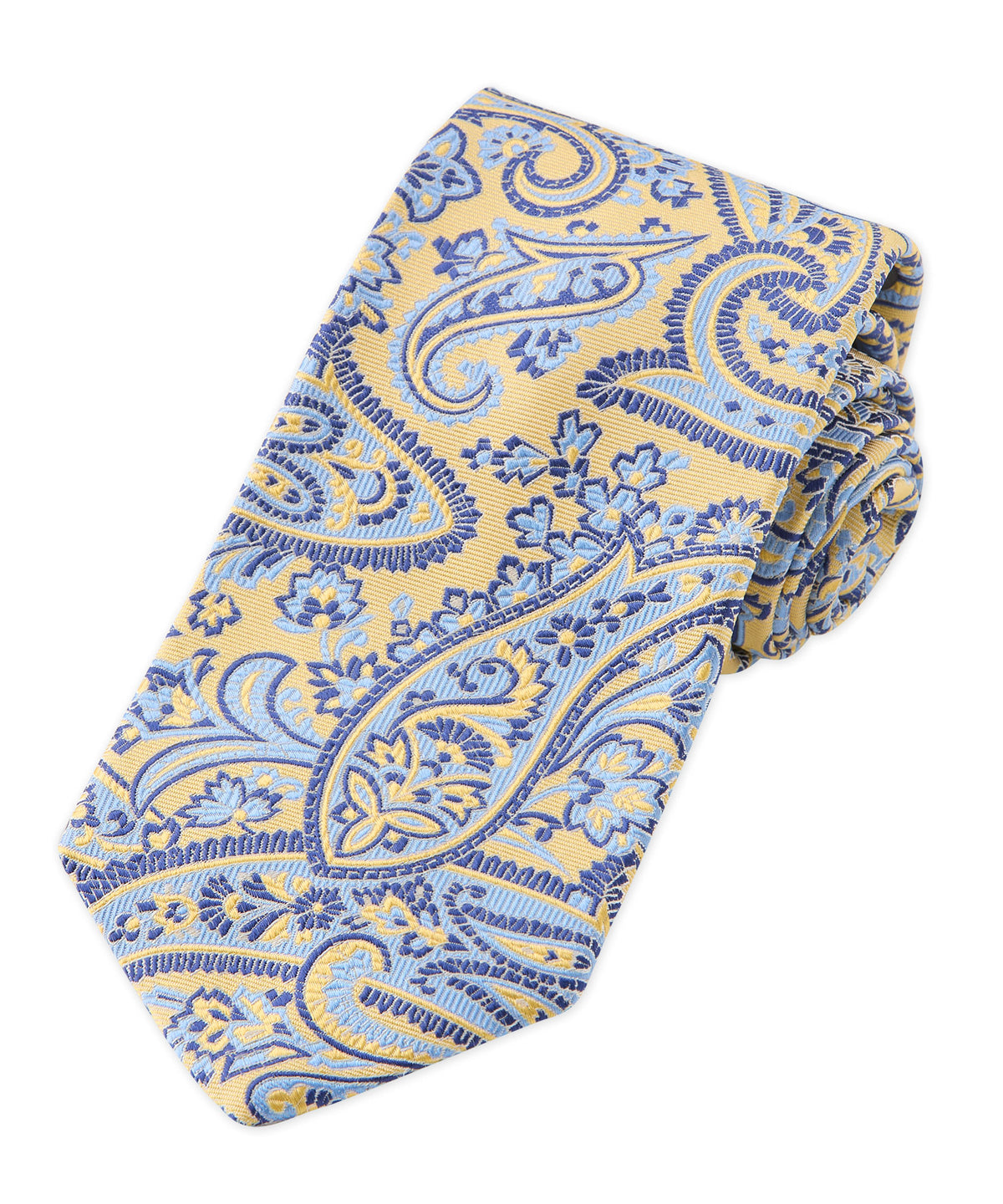 Westport Black Silk Paisley Tie, Men's Big & Tall