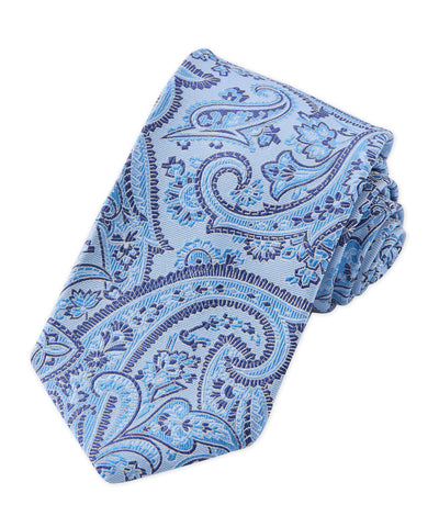 Westport Black Silk Paisley Tie, Men's Big & Tall