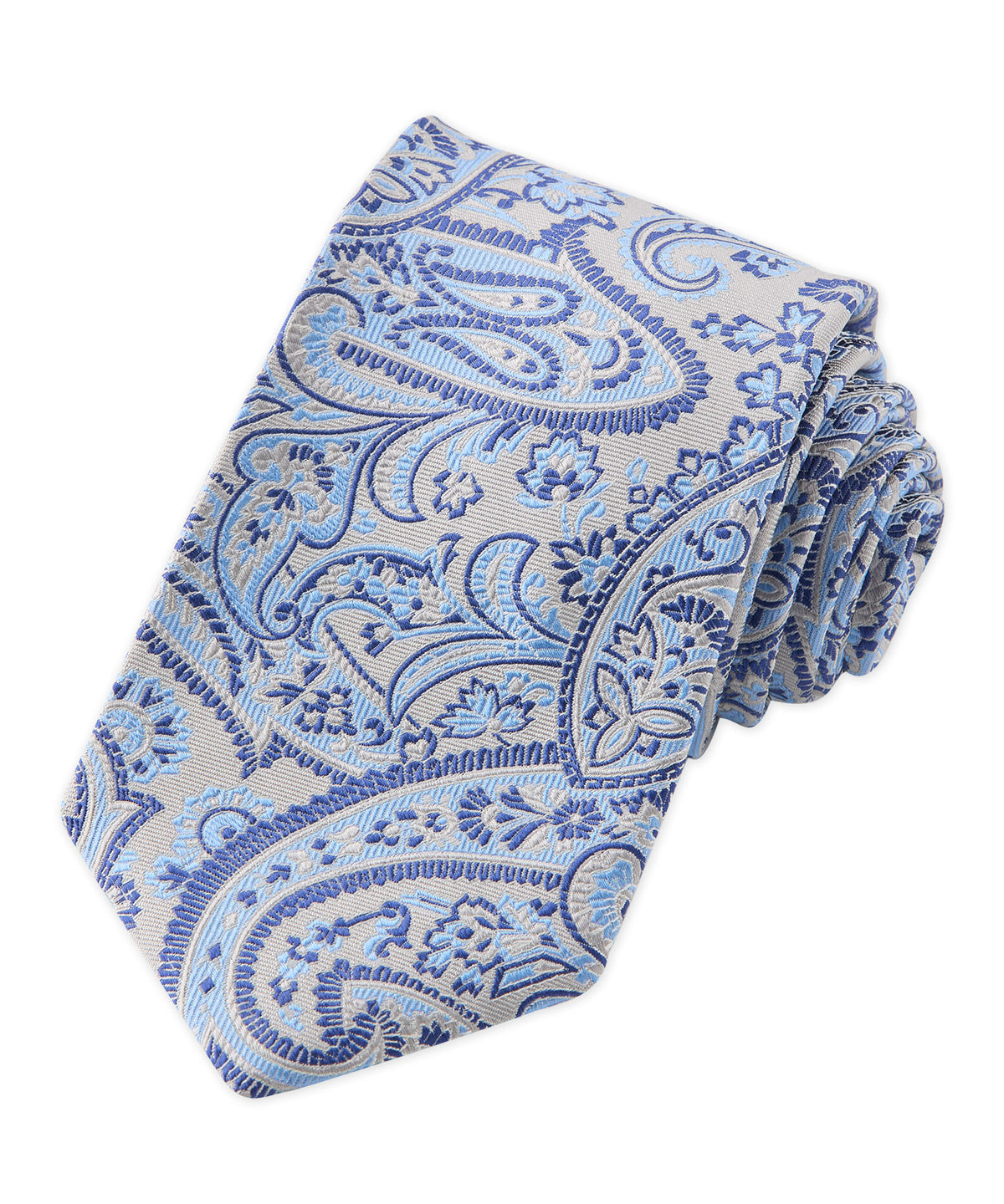 Westport Black Silk Paisley Tie, Men's Big & Tall