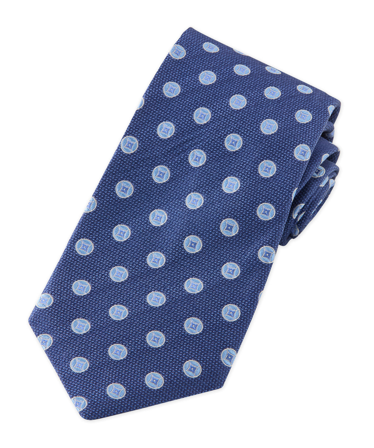 Westport Black Silk Medallion Tie, Men's Big & Tall