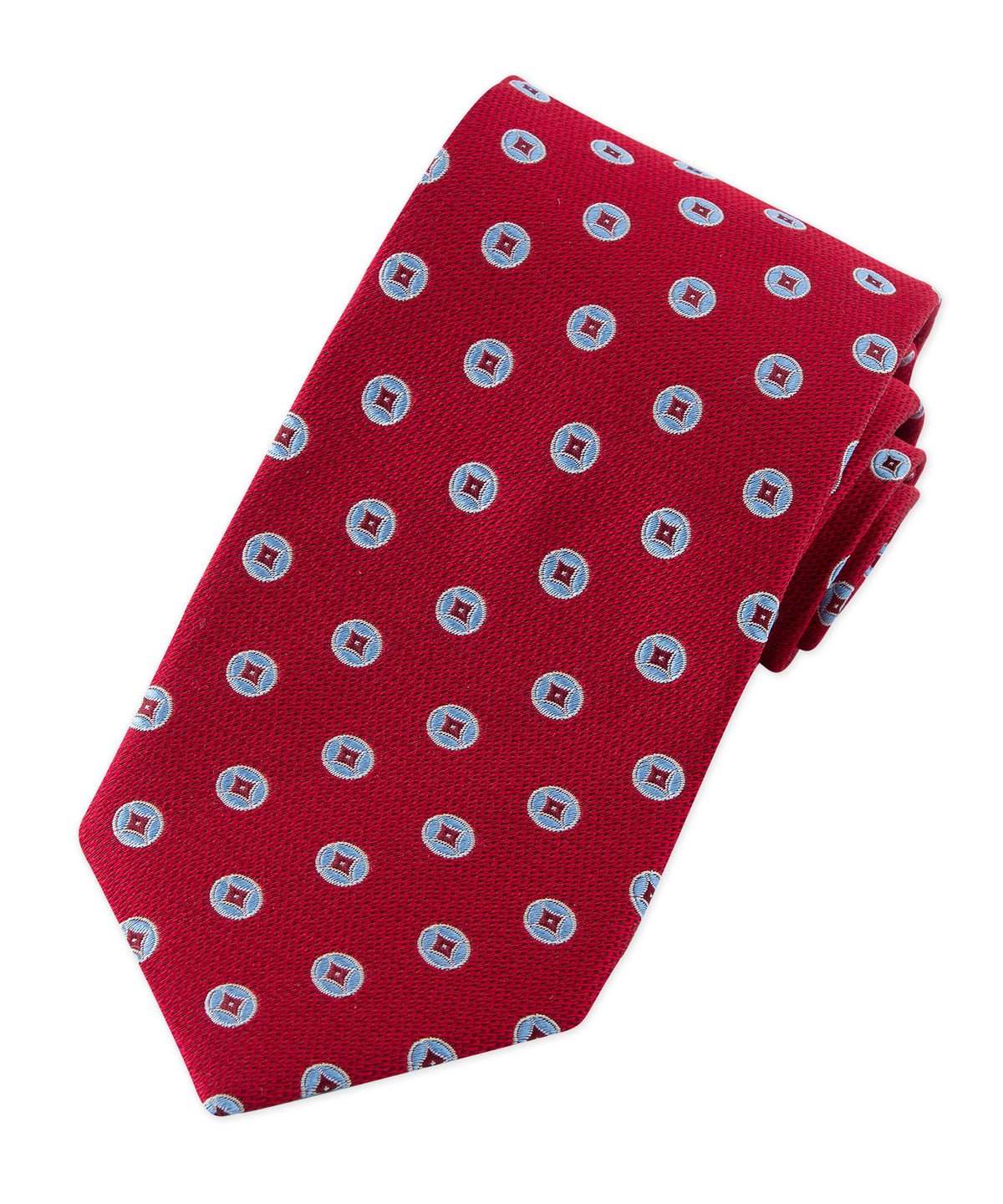 Westport Black Silk Medallion Tie, Men's Big & Tall