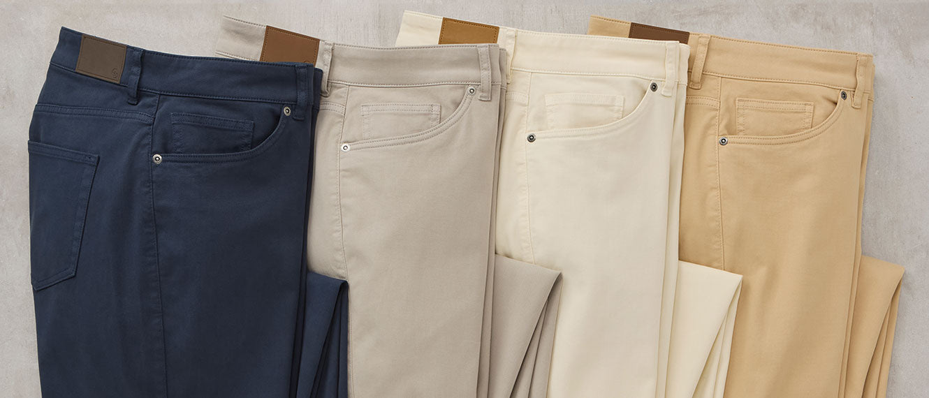 Peter Millar Crown Cotton Canvas 5-Pocket Pant